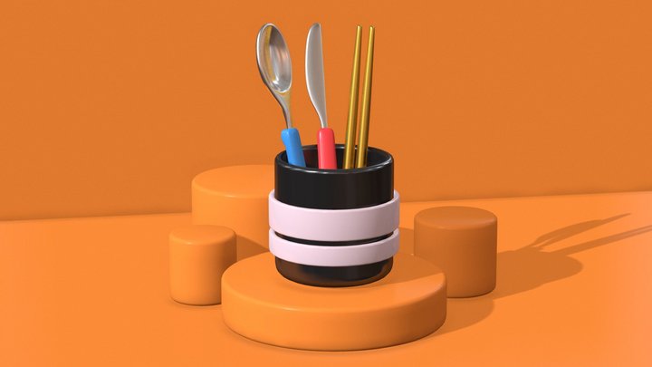 CutleryGen 3D Model