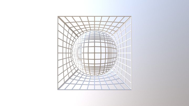 Geometric Rectangular Grid 180322 3D Model
