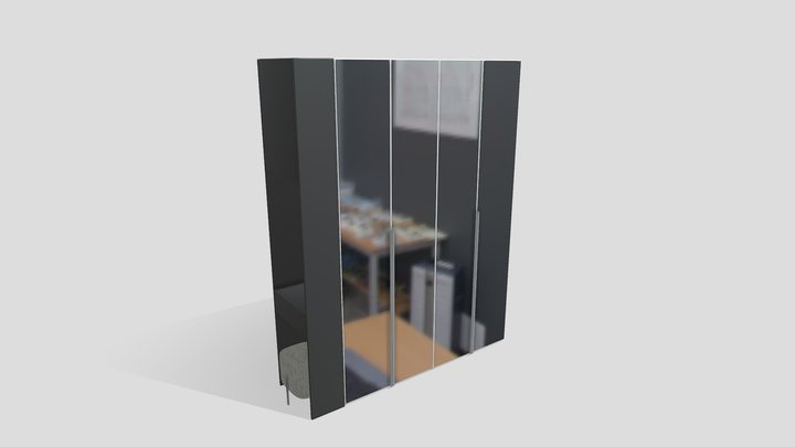Entry hallway storage closets 3D Model