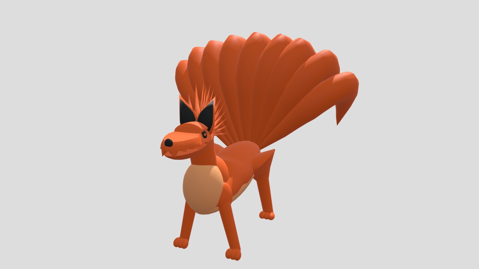 Ninetails - Download Free 3D model by phoenix_russell [cd123dc] - Sketchfab