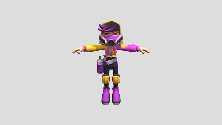 Miss Maia - Hoverboard Heroes 3D Model
