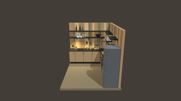 XYZ HW details kitchen 3D Model