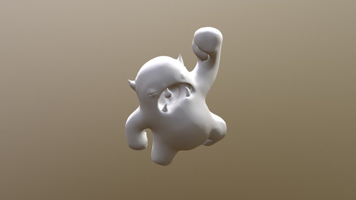 Melvin Sculpt 01 DECIMATED 3D Model