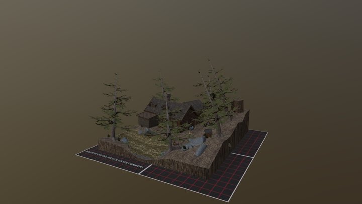 Forest loner Diorama 3D Model