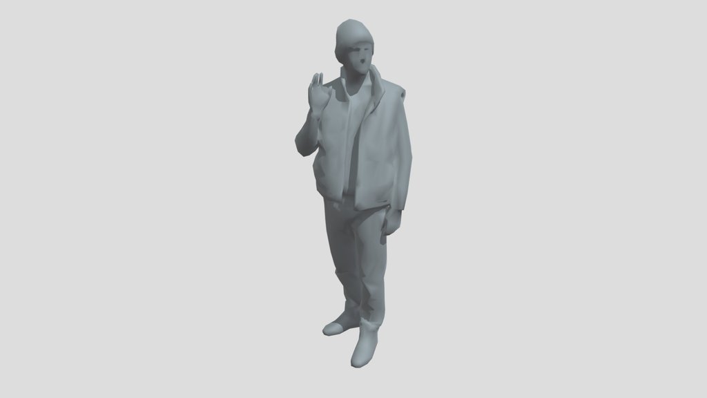 Lowpoly Male Greets