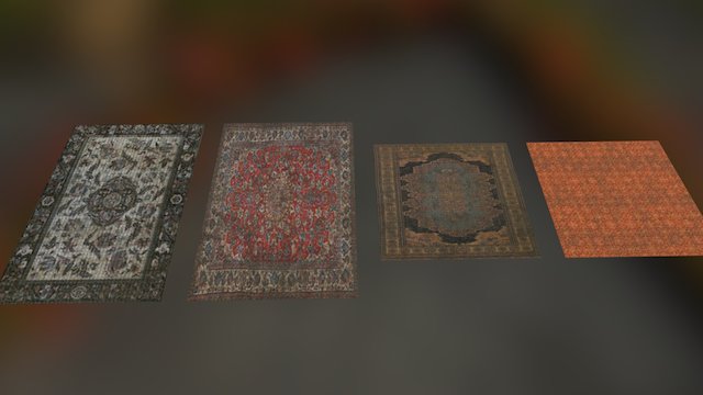 CorcraProps Rustic - Rugs 3D Model