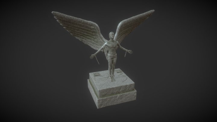 Free Man Statue 3D Model