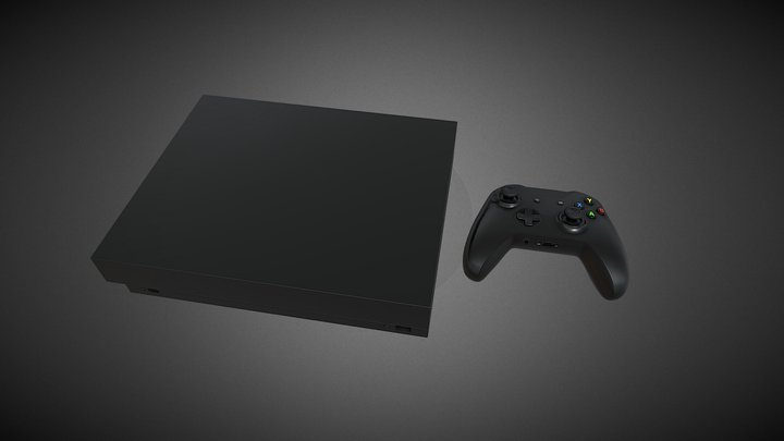 Xbox One X 3D Model