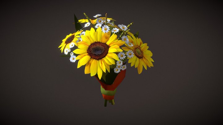 Sunflowers 3D Model