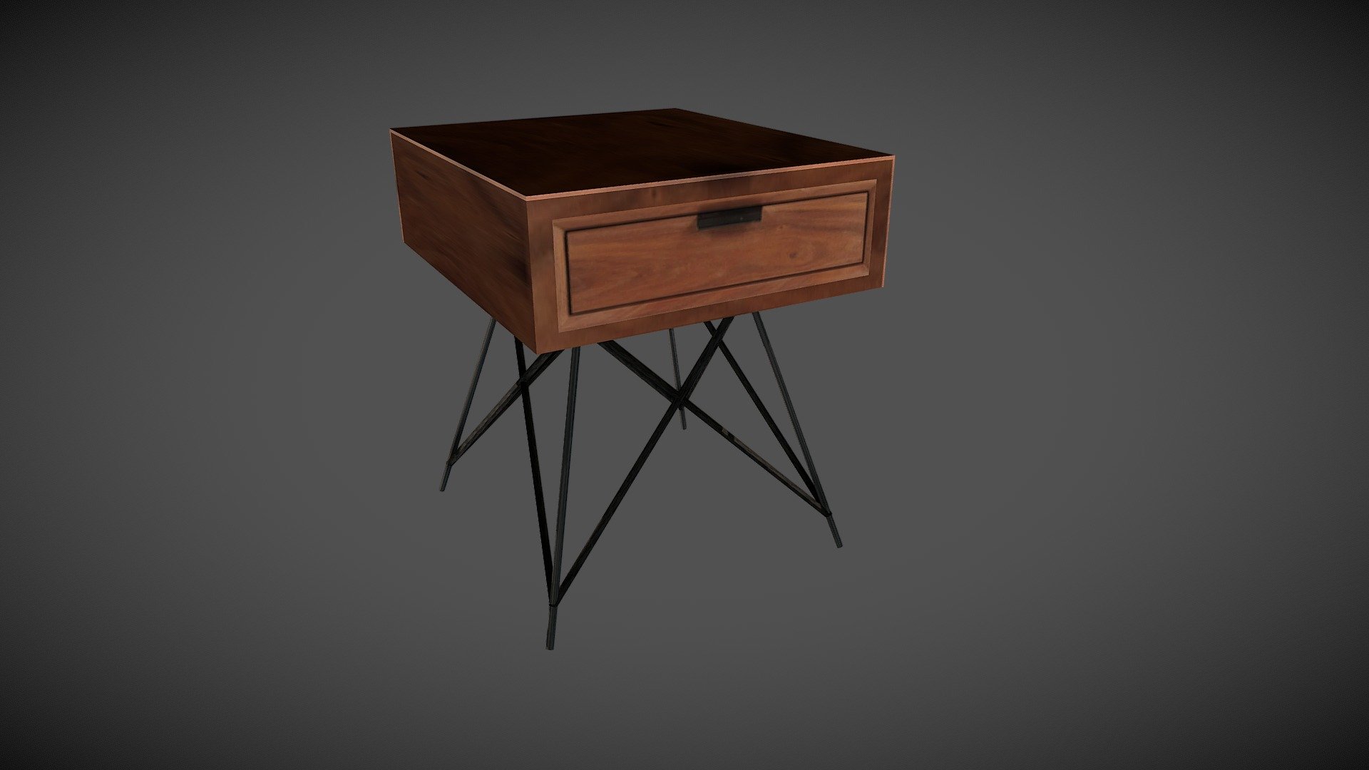 Mesa de cabeceira estilo vintage com gaveta - Be
