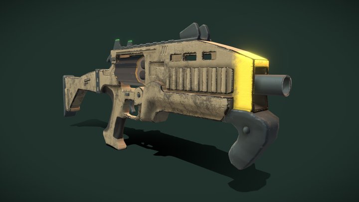 CZ Double Action Shotgun 3D Model