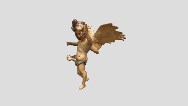 Angel in Flight 3D Model