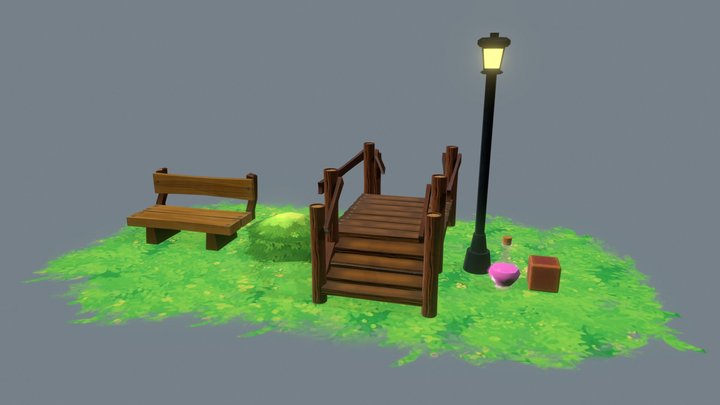 Global Game Jam 2021 - Stylized Props 3D Model