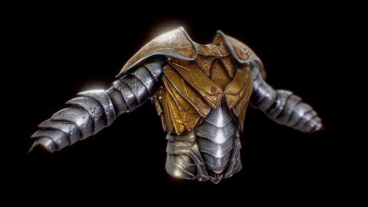 Free - Male Armour -4- Game Ready 3D Model