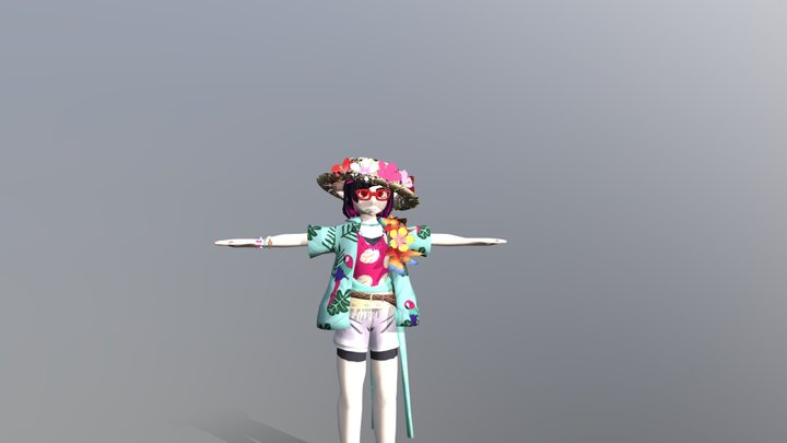 Lilia Tropical Wear work in prgress 3D Model