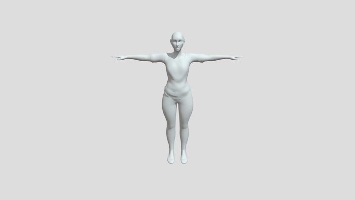 Hispanic Female 3D Model