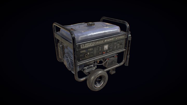 Portable Generator 3D Model