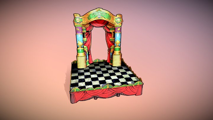 The Mystic Midway's Mythic Stage (VR-ready) 3D Model