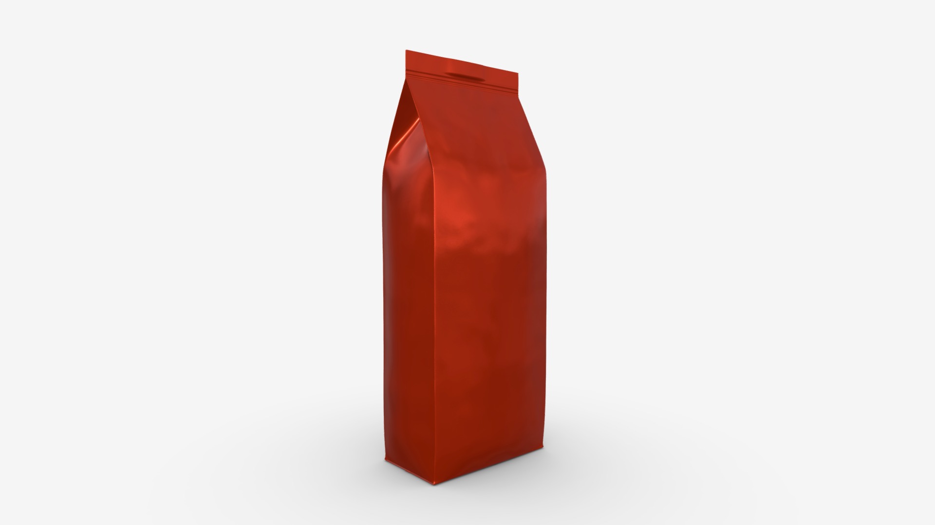 3D model Coffee bag large - This is a 3D model of the Coffee bag large. The 3D model is about shape.