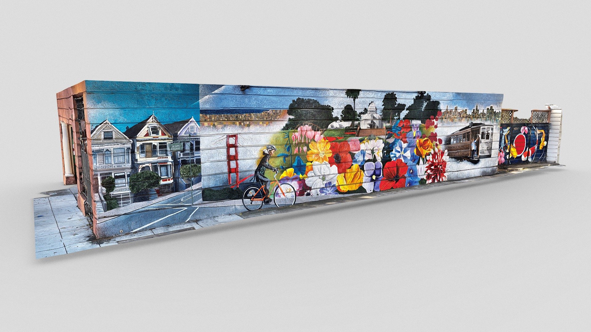 Mural on 485 Scott St, SF (Scaniverse)