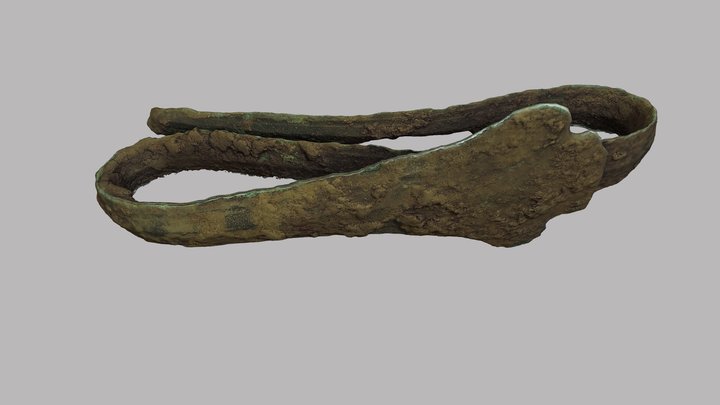 Bronze Age Bent Rapier 3D Model