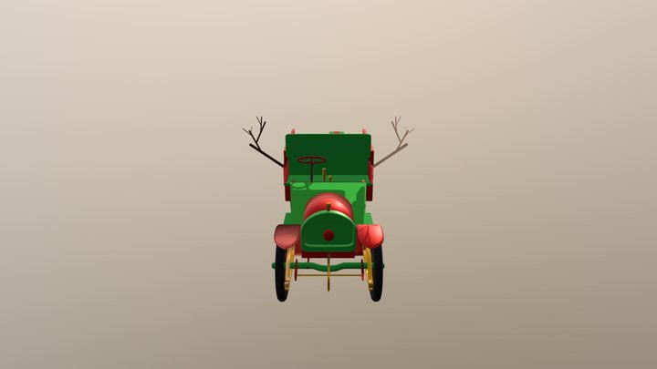 Camion Garford de Noël 3D Model