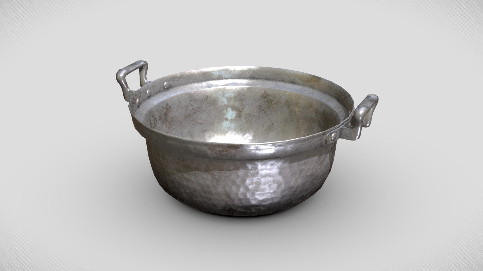 Old Japanese Metal Basin
