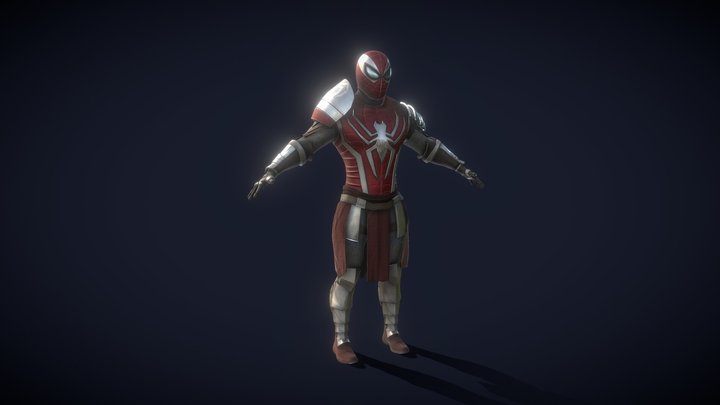 Spiderman Knight 3D Model