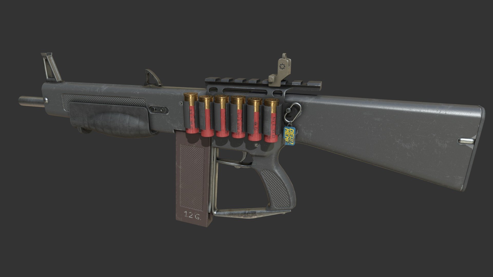 AA-12 Shotgun - 3D model by Ben Hollands (@benhollands) [cd20c99 ...