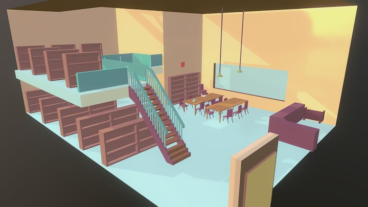 Glim Library 3D Model