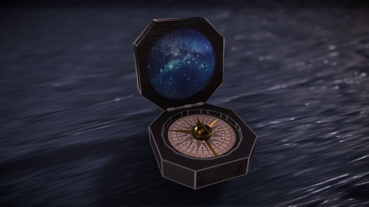 Compass Inspired by Pirates Of The Caribbean 3D Model