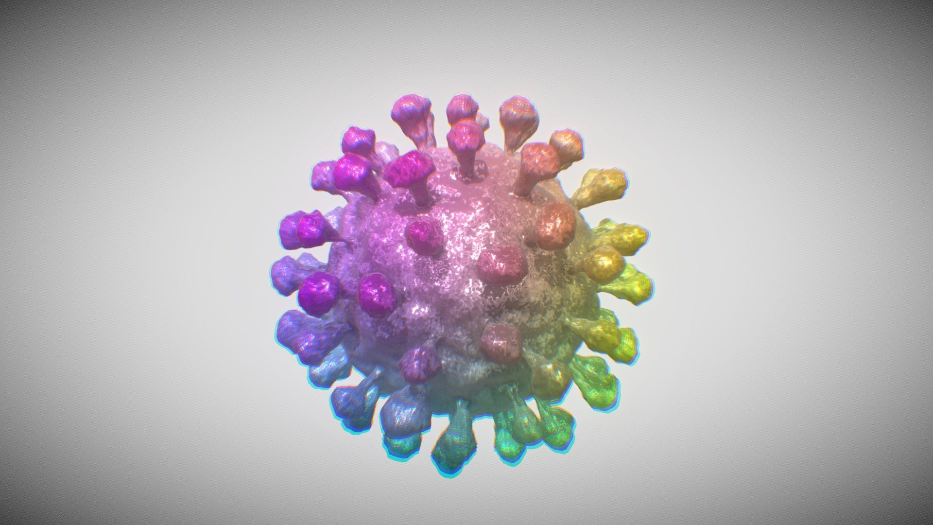 Rainbow Corona Virus 2020 - Download Free 3D model by Jimmy Gunawan ...