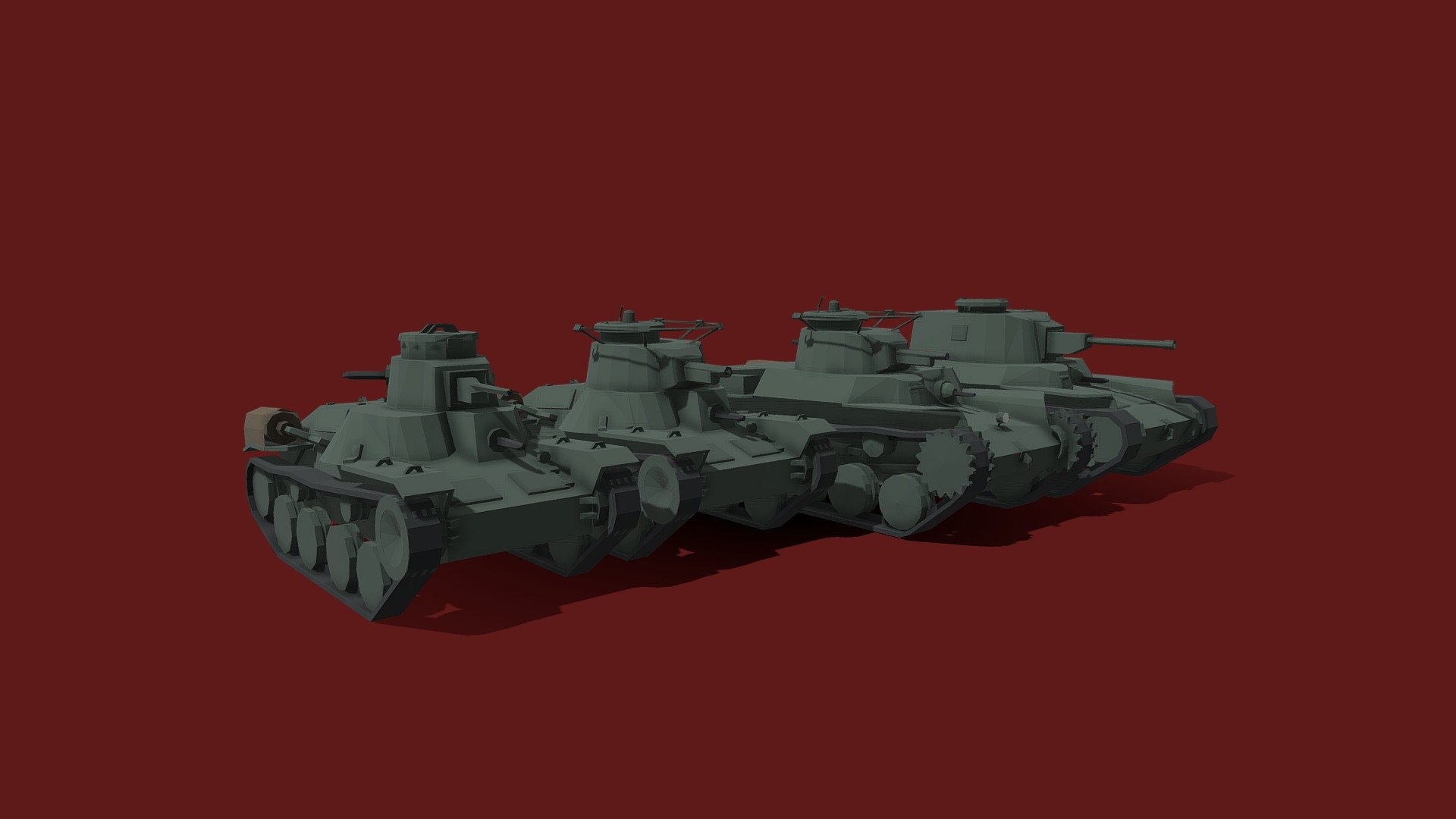 Japanese Empire Tank - 3D model by Chaewon Lover (@mousej911) [cd22ff2 ...