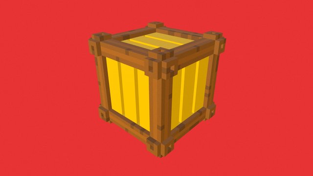 Daily Voxel #6 | Crate 3D Model