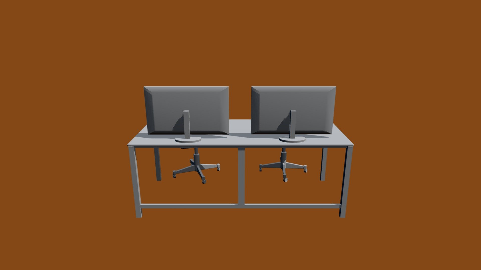 Mesa y ordenadores