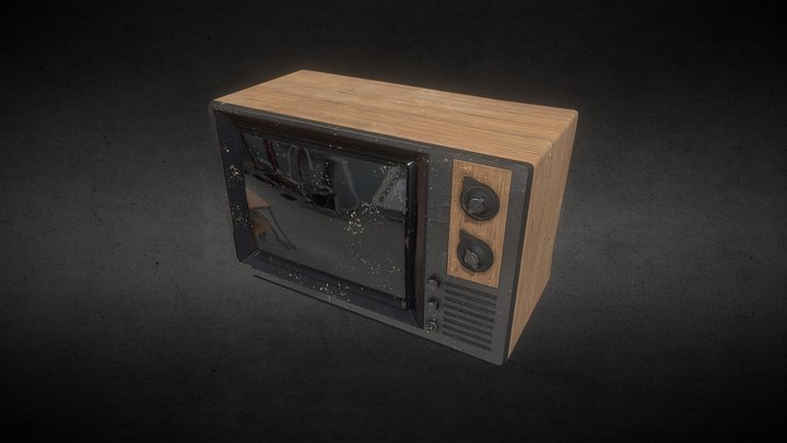 Old TV //老式电视 3D Model