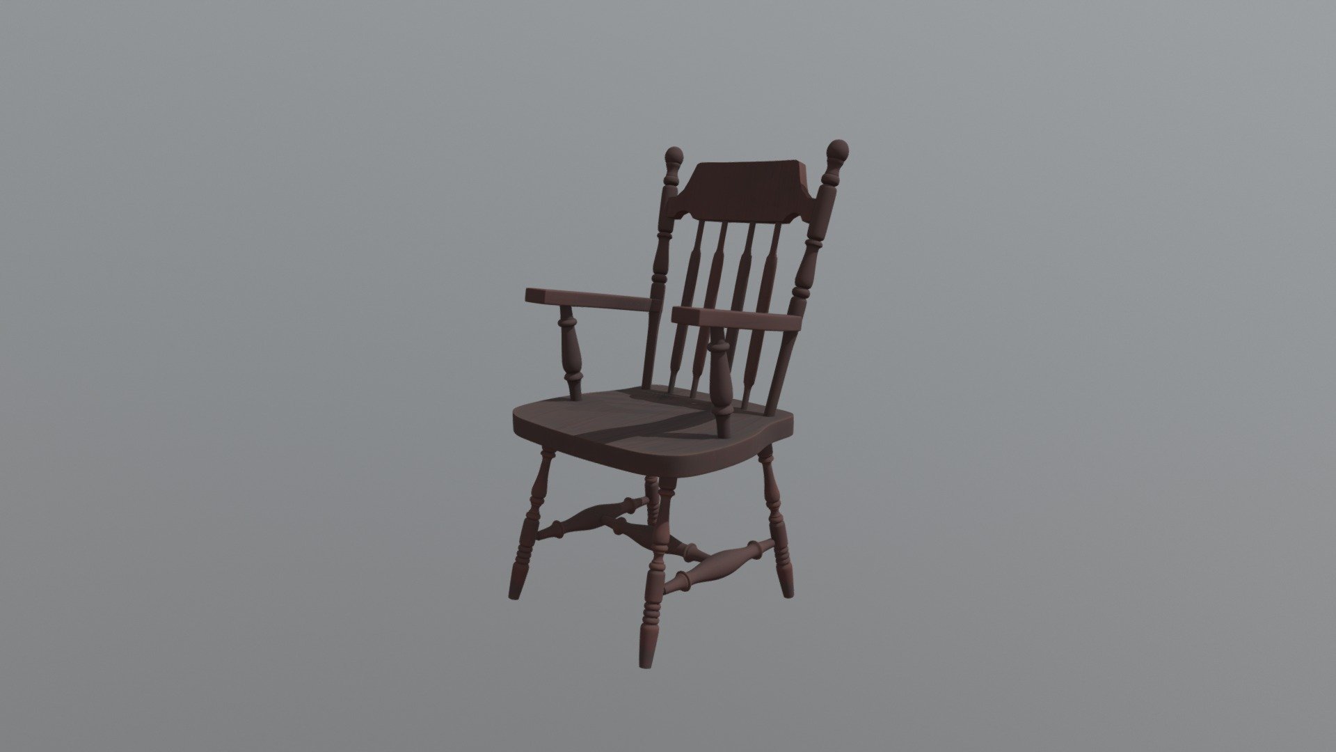 Wooden Kitchen Chair - 3D model by kirstenfern [cd24d6f] - Sketchfab