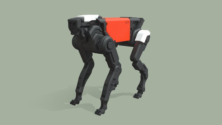 Arvok – 3D Printable Robotic Dog 3D Model