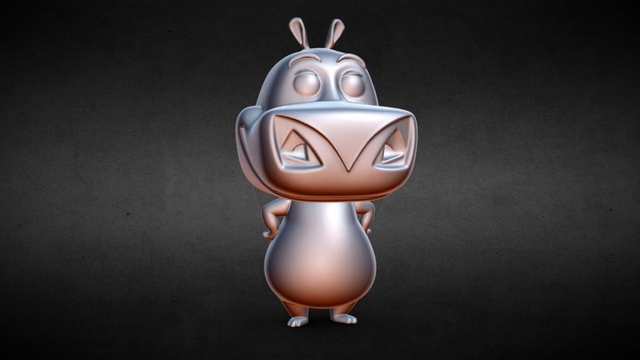 Gloria Madagascar - Funko Pop! 3D Model