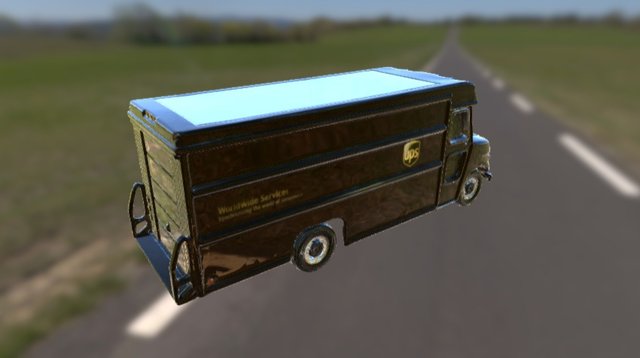 UPS Truck 3D Model