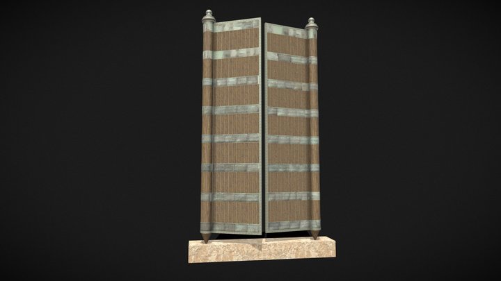 Assyrian Balawat gates of Shalmaneser III 3D Model