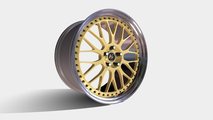 Work VS-XX car rim 3D Model