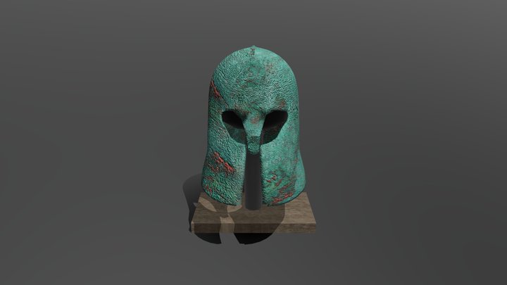 Ancient Corintian Helmet 3D Model