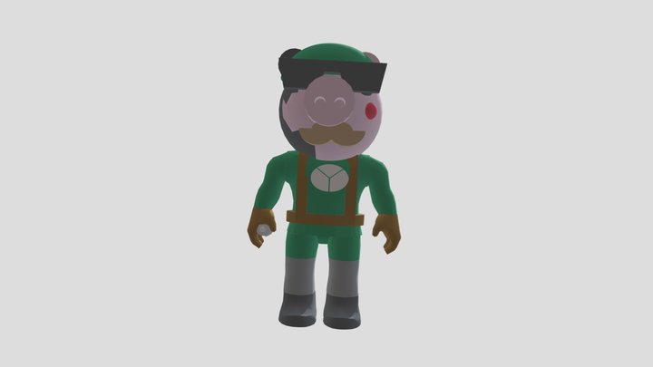 Hippie soldier (piggy) 3D Model