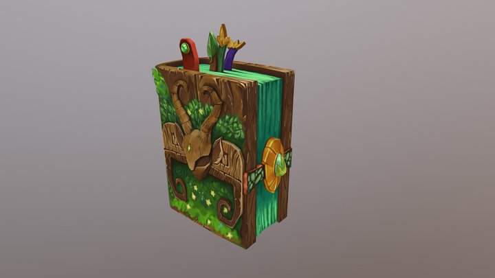 Woodenbook 3D Model