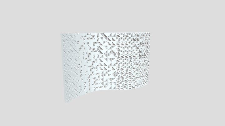 Truchet Tile Parametric Facade 3D Model