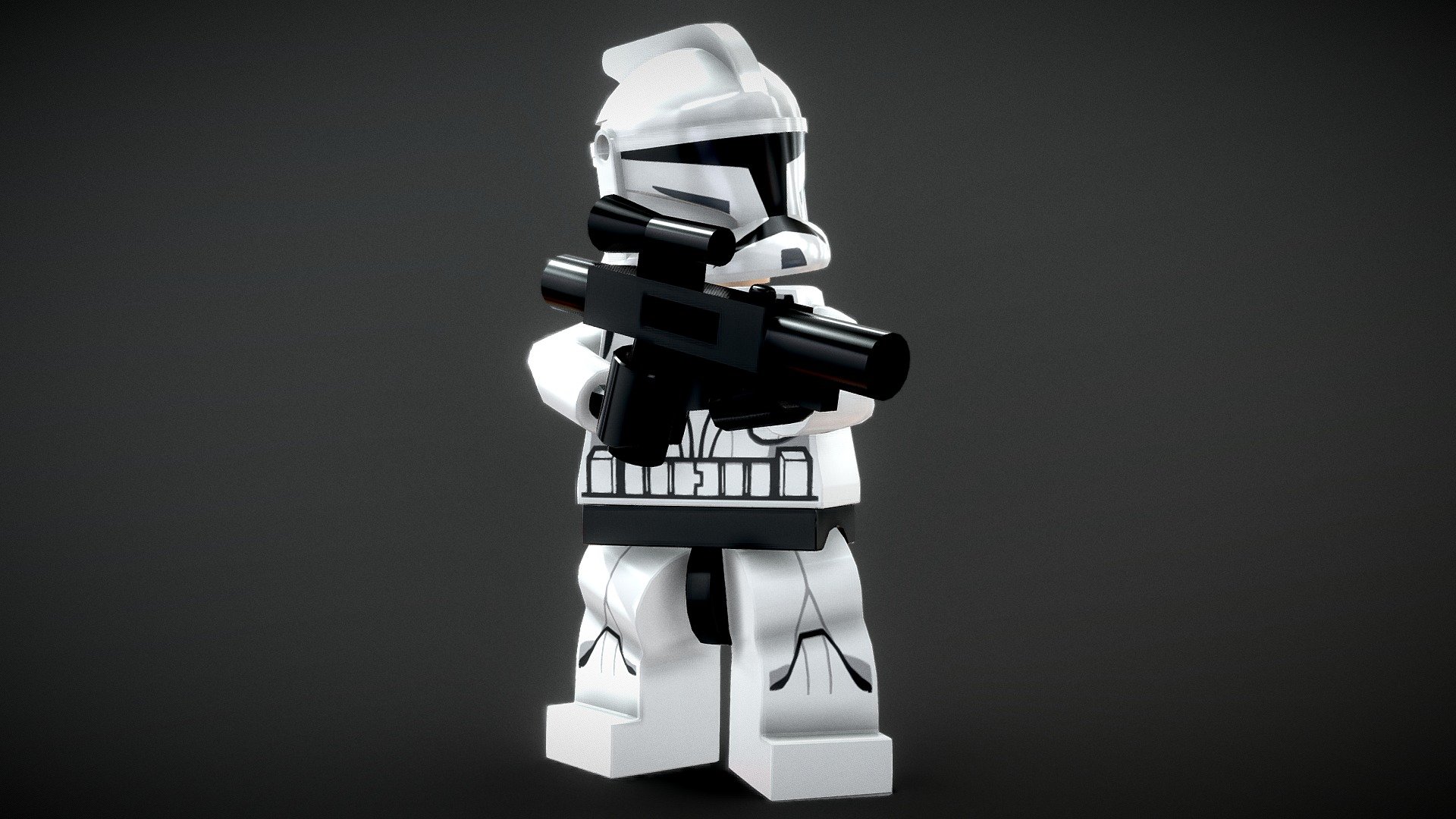 Lego Clone Trooper 3D Model