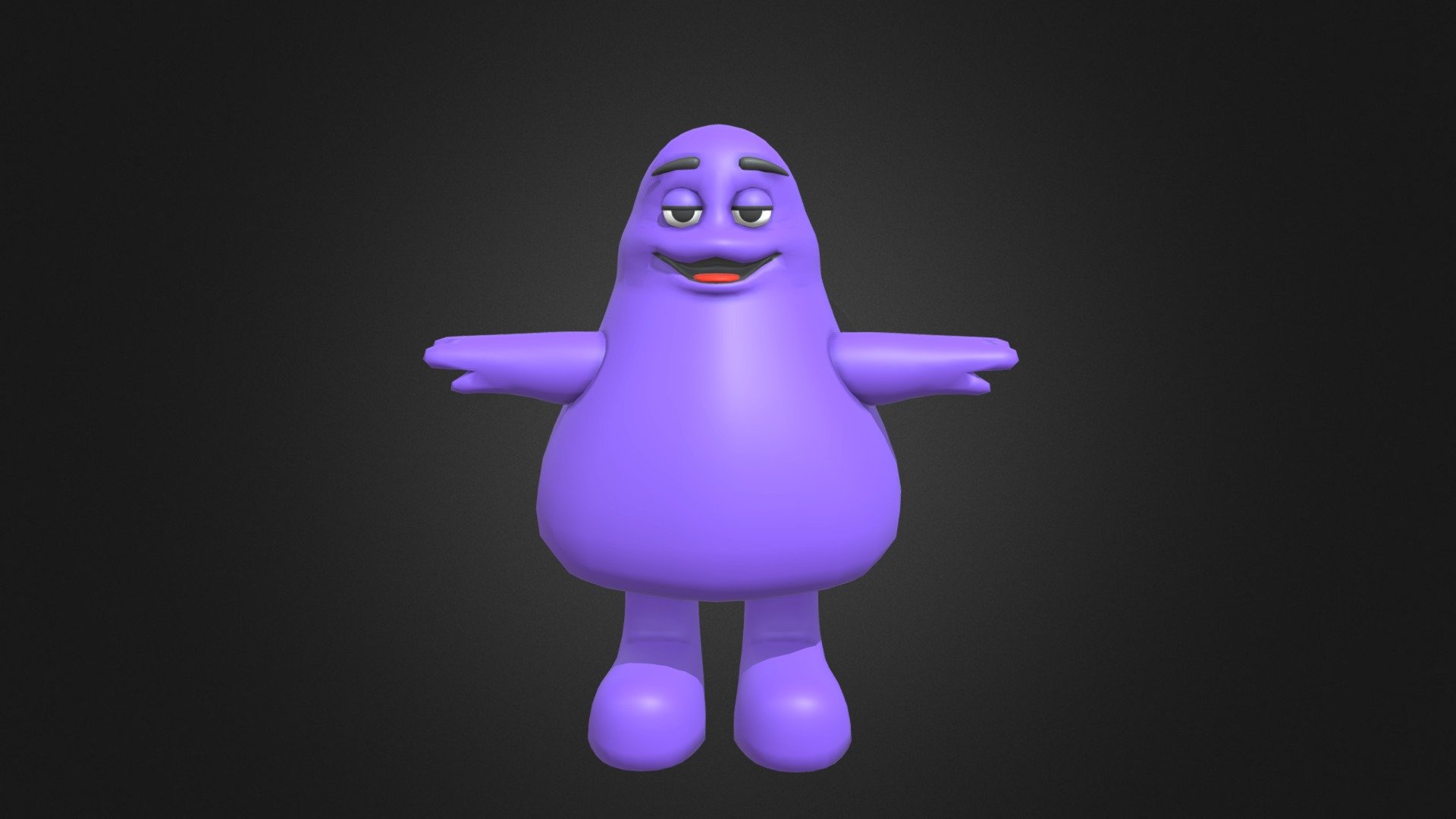 The McDonalds Grimace Shake | 3D model