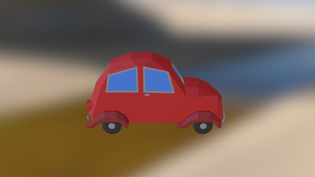 Herbie the low poly Bug