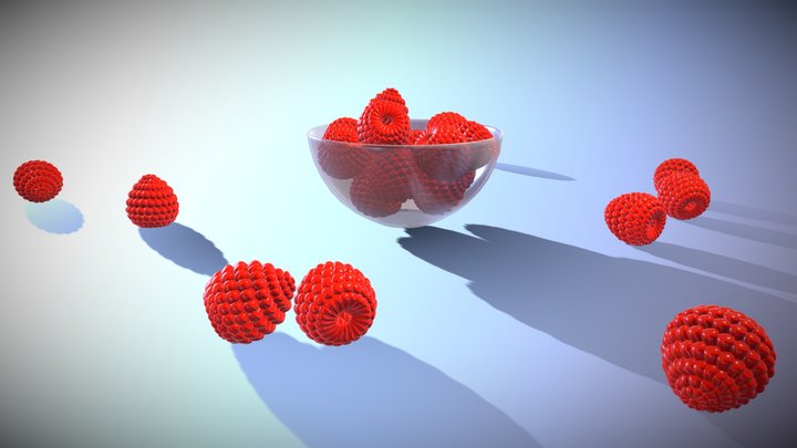 Berries High Poly 3D Model